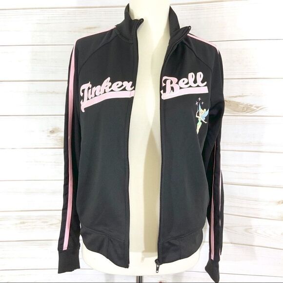 DISNEY Tinkerbell front zip jacket black size S - Picture 3 of 7